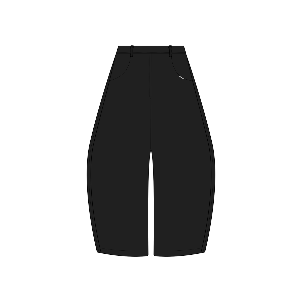 EIDO Sweatpants in black — front view